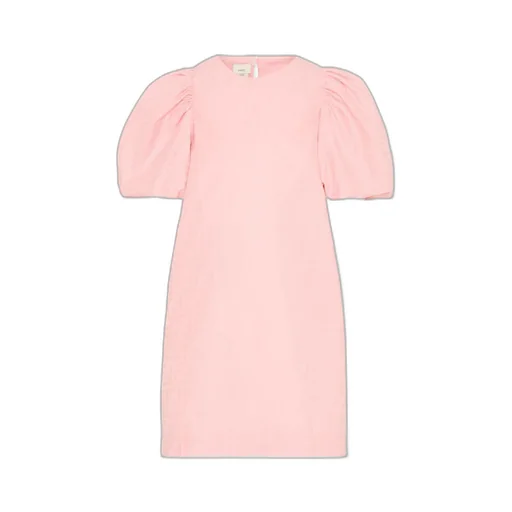 Fendi Kids Puff-Sleeved Crewneck Dress