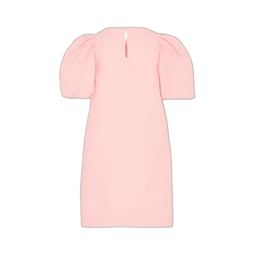 Fendi Kids Puff-Sleeved Crewneck Dress