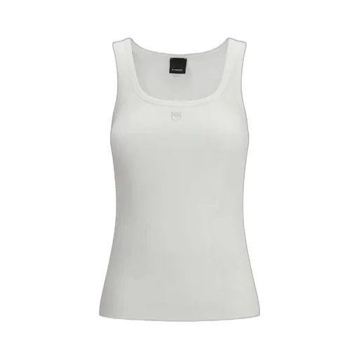 Pinko Ribbed Logo Plaque Tank Top