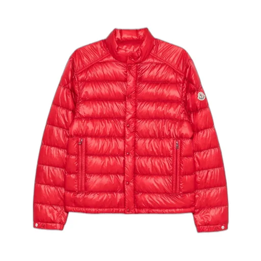 Moncler Selves Button-Up Short Padded Jacket