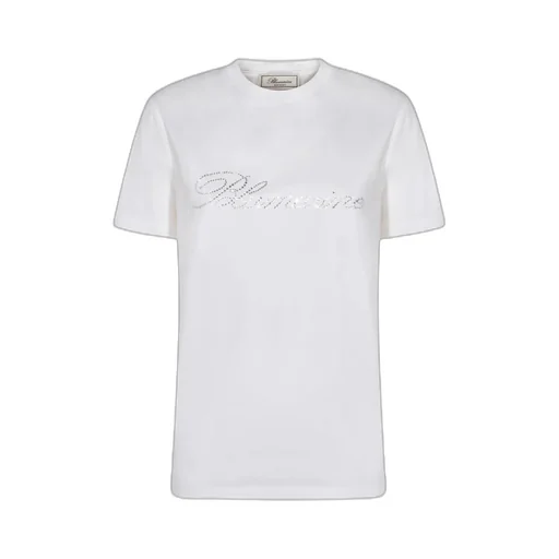 Blumarine Logo-Embellished Crewneck T-Shirt