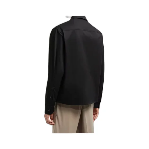 Moncler Zip-Up Gabardine Shirt Jacket