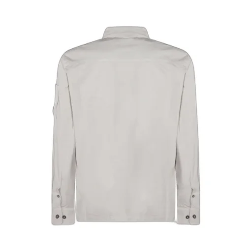 C.P. Company Logo Plaque Zipped Shirt