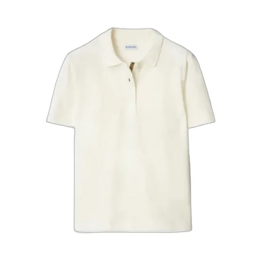 Burberry Ekd Embroidered Short Sleeved Polo Shirt