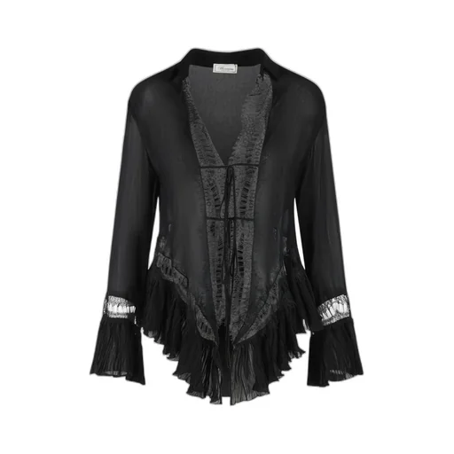 Blumarine Amberlight Flared Hem Shirt