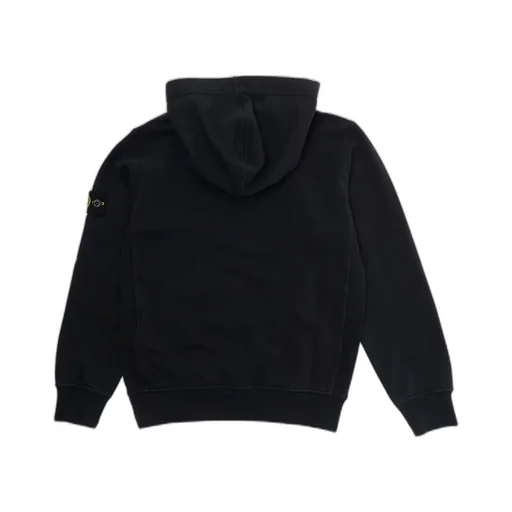 Stone Island Junior Long Sleeved Logo Patch Hoodie