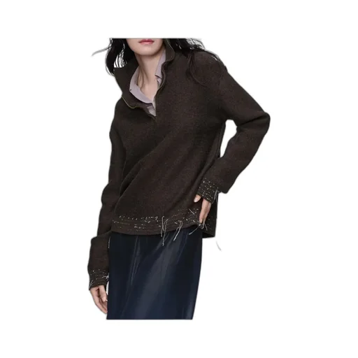 Wool Quarter-Zip Sweater