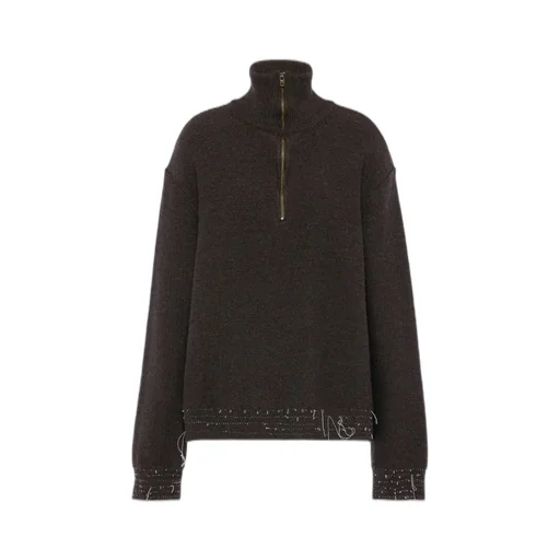 Wool Quarter-Zip Sweater
