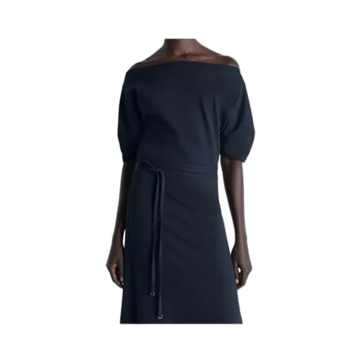 Lemaire Short Sleeve Off Shoulder Dress