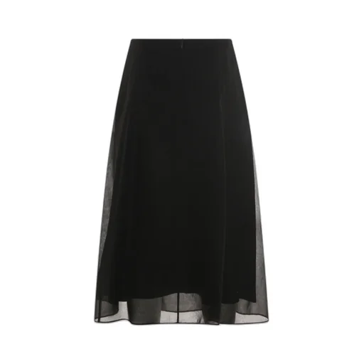 Brunello Cucinelli Flared Hem Midi Skirt
