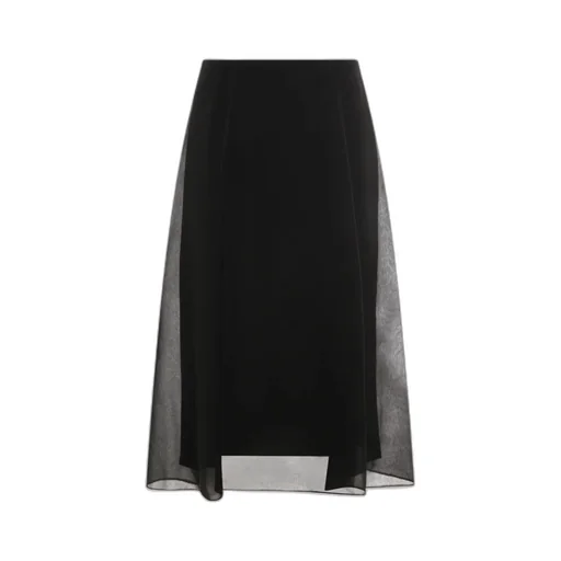 Brunello Cucinelli Flared Hem Midi Skirt