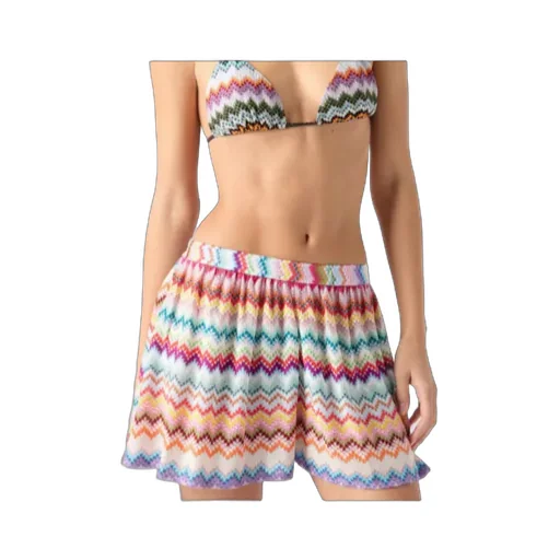 Missoni Pixelated Zigzag Motif Shorts