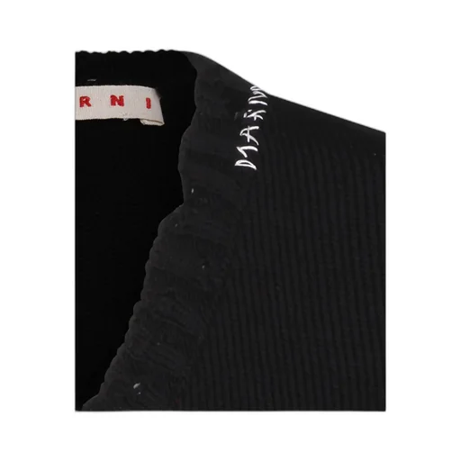 Marni Distressed-Effect V-Neck Knitted Vest