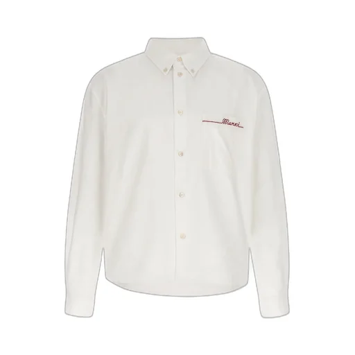 Marni Logo Embroidered Buttoned Shirt