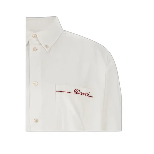Marni Logo Embroidered Buttoned Shirt