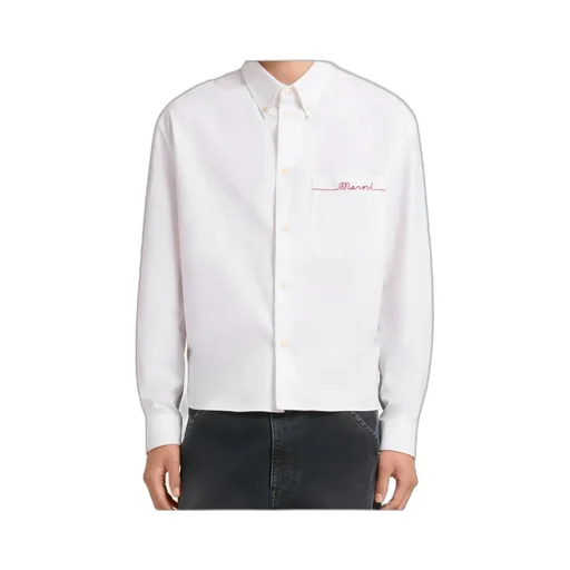 Marni Logo Embroidered Buttoned Shirt