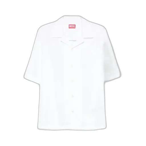 Diesel S-Mac Camp Collar Short-Sleeved Shirt