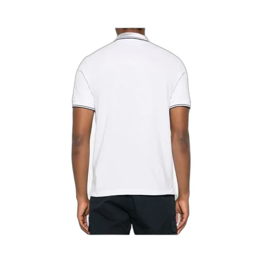 Stone Island Logo Patch Short-Sleeved Polo Shirt