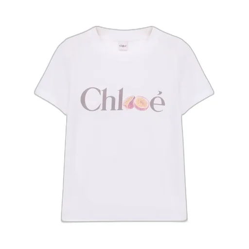 Chlo Logo Printed Crewneck T-Shirt