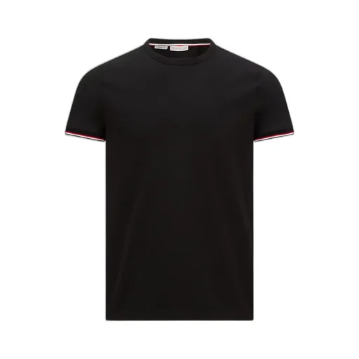 Tricolor-Trimmed Cotton T-Shirt