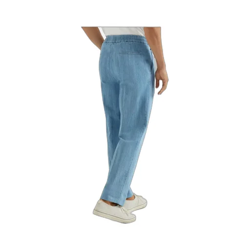 Brunello Cucinelli Double Pleats Lightweight Denim Trousers
