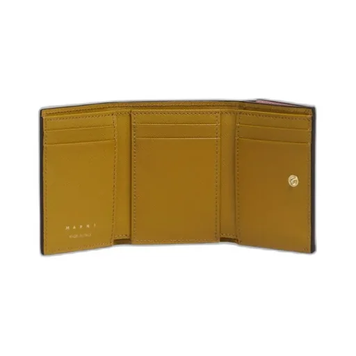 Marni Logo Printed Panelled Compact Wallet