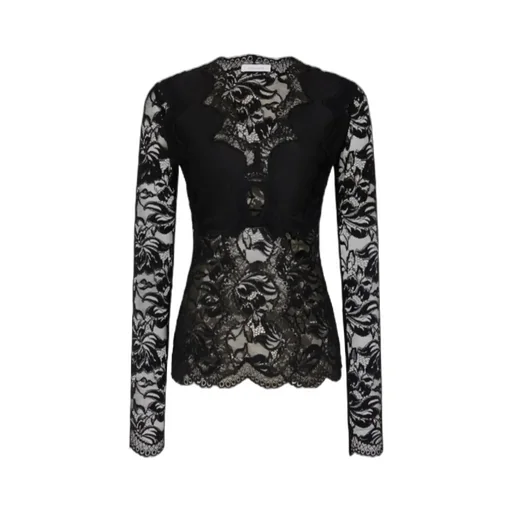 Rabanne Long Sleeved Lace Top