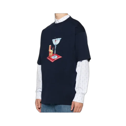 DrÔLe De Monsieur Cocktail Graphic Print Crewneck T-Shirt
