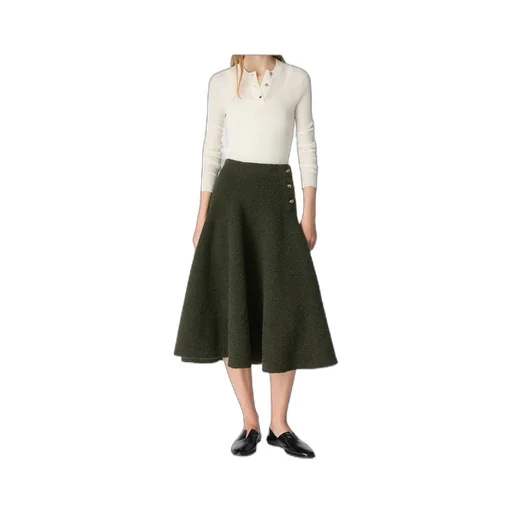 Wool Bouclé Skirt