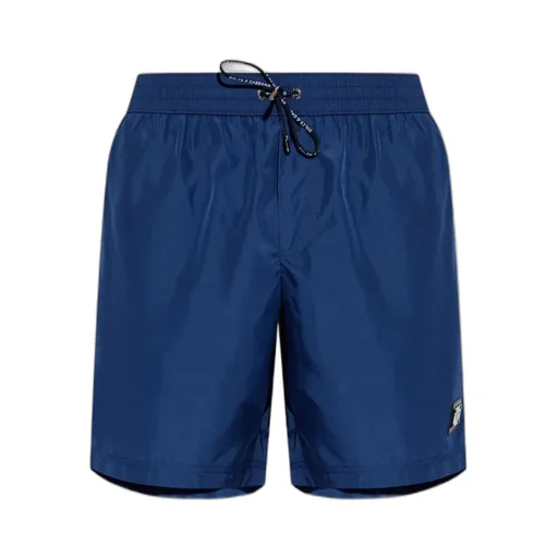 Dolce & Gabbana Logo Plate Swim Shorts