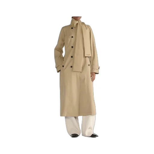 Trench Coat With Scarf Collar