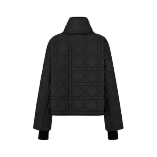 Macrocannage Coat With Scarf Collar