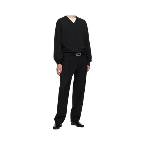 Wool Gabardine Casual Trousers