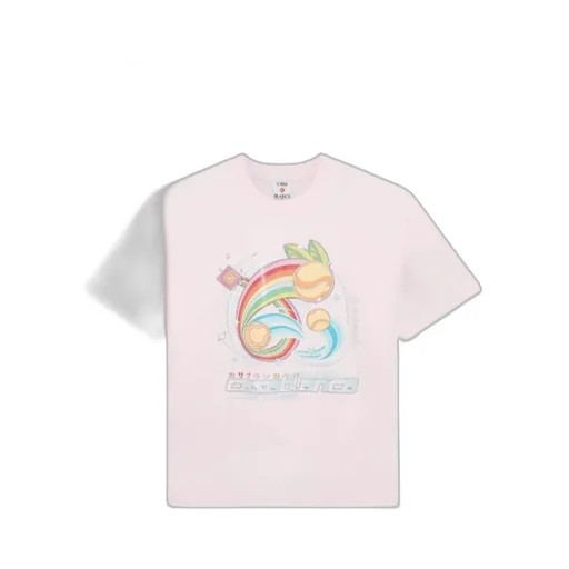 Rainbow Tennis-Ball Print T-Shirt