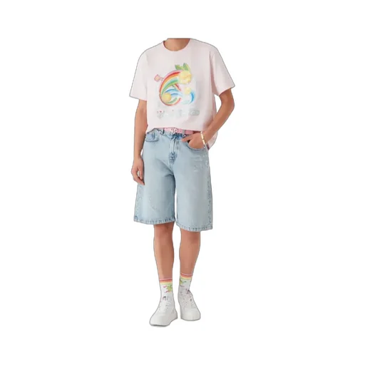 Rainbow Tennis-Ball Print T-Shirt