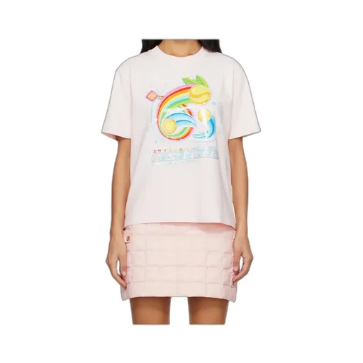 Rainbow Tennis-Ball Print T-Shirt