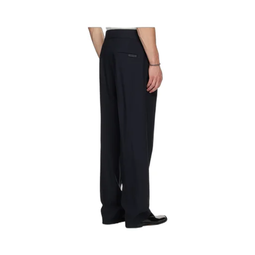 Wool Straight Leg Casual Pants