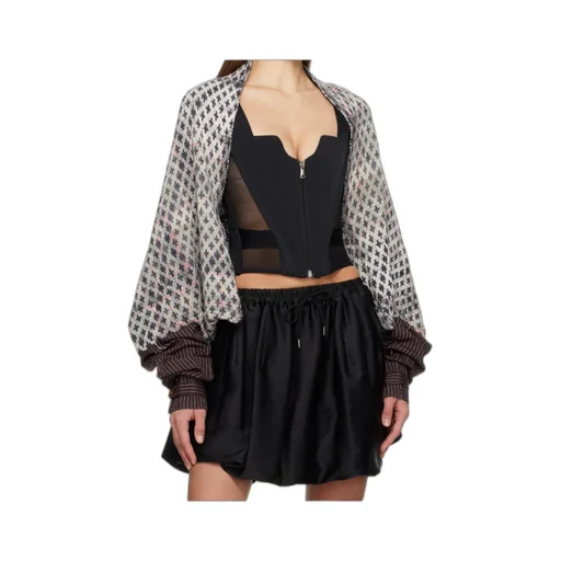 Distressed Plaid Cardigan