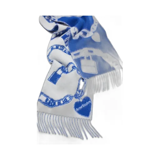 Chain Heart Print Scarf