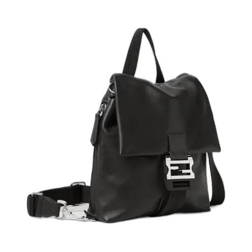 Fendi Flux Buckle Detailed Crossbody Bag