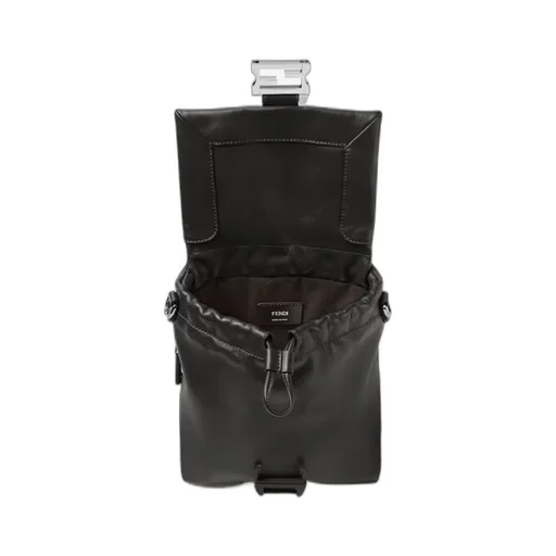 Fendi Flux Buckle Detailed Crossbody Bag