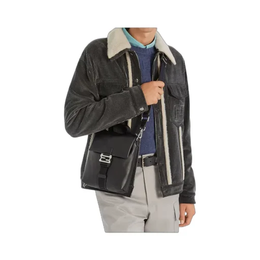 Fendi Flux Buckle Detailed Crossbody Bag