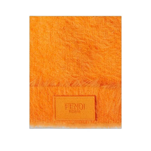 Orange Faux Fur Hat