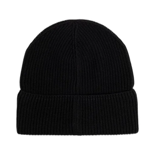 Moncler Logo Patch Ribbed Beanie