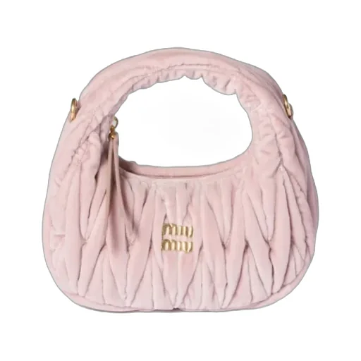 Miu Miu Wander Matelassé Velvet Mini Handbag