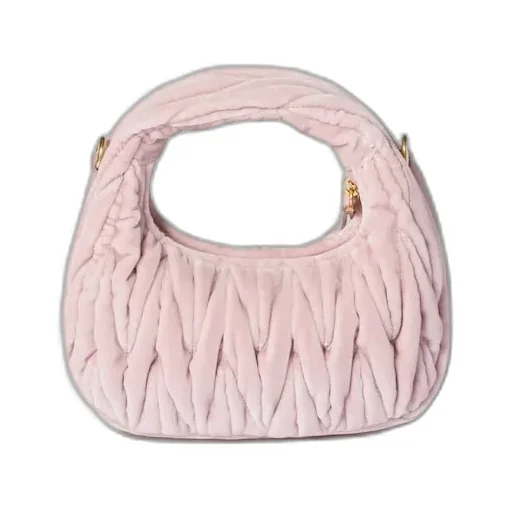 Miu Miu Wander Matelassé Velvet Mini Handbag