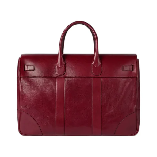 Burnished Finish Leather Holdalls Bag