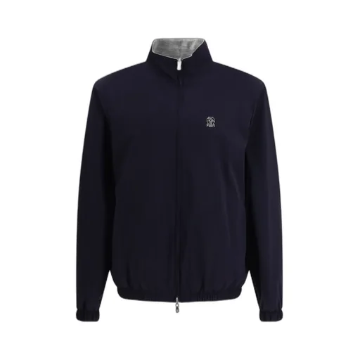 Brunello Cucinelli Crest Embroidered Reversible Jacket