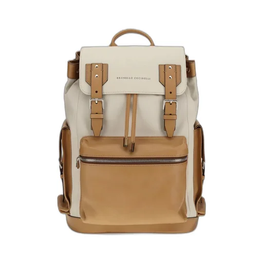 Grained Leather City Backpack