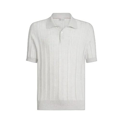 Button-Fastening Short-Sleeve Polo Shirt